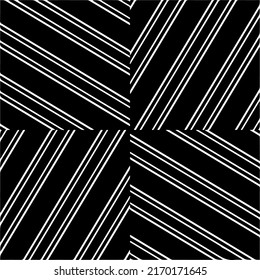 Abstract geometric seamless pattern.  Black and white vector background. monochrome mandala.