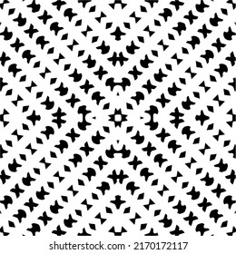 
Resumen del patrón geométrico sin costuras.  Fondo vectorial blanco y negro. mandala monocroma.