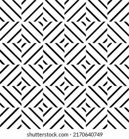 
Abstract geometric seamless pattern.  Black and white vector background. monochrome mandala.