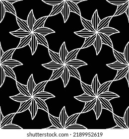 Abstract geometric seamless pattern. Black and white. Modern stylish texture. Vector background.