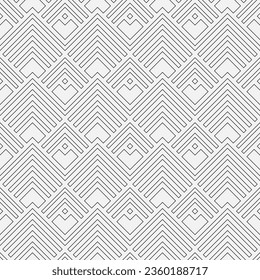 Abstract geometric seamless pattern. Black and white texture. Modern background. Lattice graphic design. Vector.