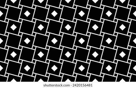 Abstract geometric seamless pattern. Black and white. Modern stylish texture repeating vector background.