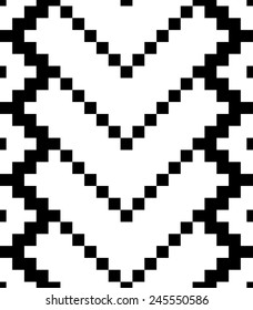 Abstract geometric seamless pattern. Black and white style pattern