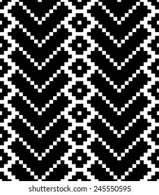 Abstract geometric seamless pattern. Black and white style pattern