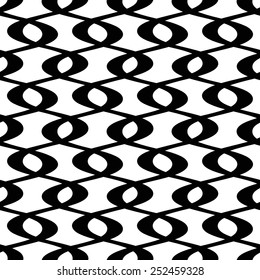 Abstract geometric seamless pattern. Black and white style pattern