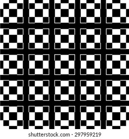Abstract geometric seamless pattern. Black and white style pattern
