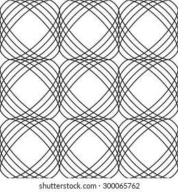 Abstract geometric seamless pattern. Black and white style pattern
