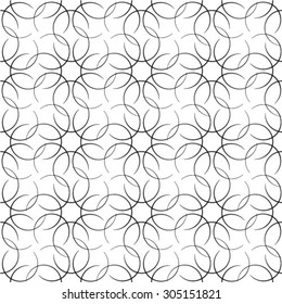 Abstract geometric seamless pattern. Black and white style pattern