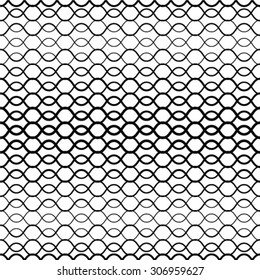 Abstract geometric seamless pattern. Black and white style pattern with circle and line.