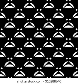 Abstract geometric seamless pattern. Black and white style pattern