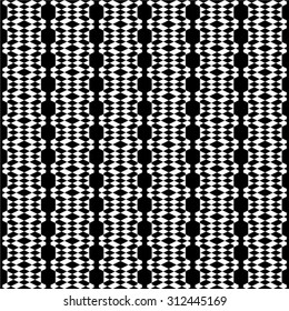 Abstract geometric seamless pattern. Black and white style pattern