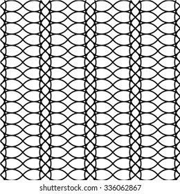 Abstract geometric seamless pattern. Black and white style pattern. lines.