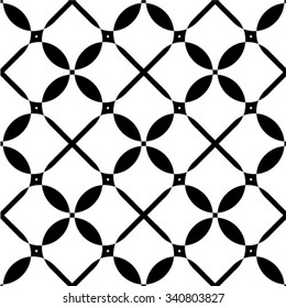 Abstract geometric seamless pattern. Black and white style pattern. lines.