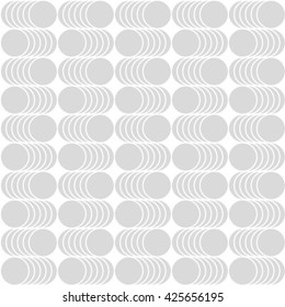Abstract geometric seamless pattern. Black and white style pattern with circle.