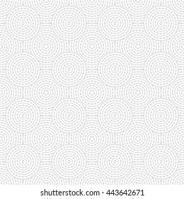 Abstract geometric seamless pattern. Black and white style pattern with circle.