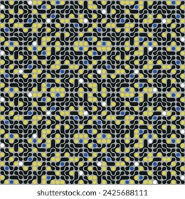 Abstract geometric seamless pattern. Blob background.  