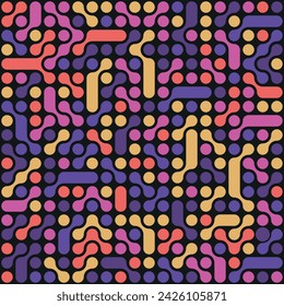 Abstract geometric seamless pattern. Blob background.  