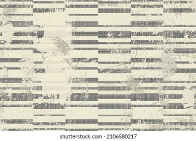 Abstract geometric seamless pattern with blots and an effect of attrition in retro colors. Vector shabby geometric carpet. Background for ceramic tile, wallpaper, linoleum, textile, rug, web page