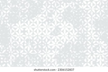 Abstract geometric seamless pattern with blots and an effect of attrition. Vector shabby geometric carpet in art deco style. Background for ceramic tile, wallpaper, linoleum, textile, rug, web page