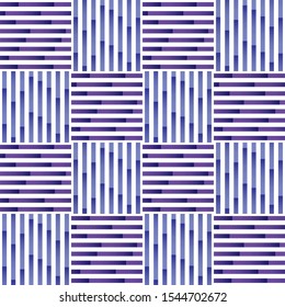 abstract geometric seamless pattern blue and purple squares gradient color background. Vector illustration