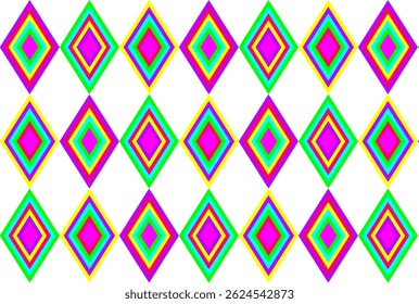Abstractas patrón geométrico sin fisuras en colores brillantes de neón.