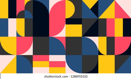 Abstract geometric seamless pattern. Circle ornamental background. Circles.