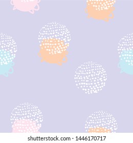 Abstract geometric seamless pattern with circles and glitter elements for paper, cover, fabric, interior decor and other users