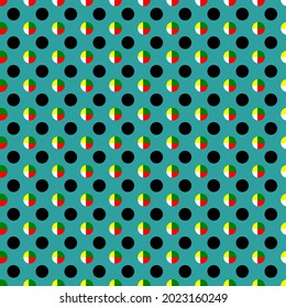 abstract geometric seamless pattern with circles