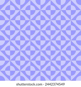 Abstract geometric seamless pattern with circles and triangles