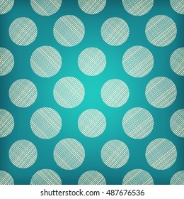 Abstract geometric seamless pattern of circles. The texture of the fabric. The vivid print dot.