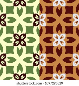 Abstract geometric seamless pattern. Colored decorative background.