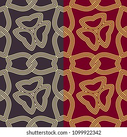 Abstract geometric seamless pattern. Colored decorative endless background.