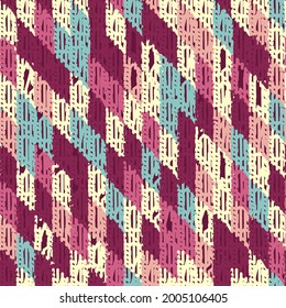 Abstract geometric seamless pattern with colored rectangular segments.