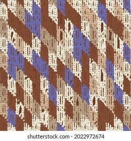 Resumen del patrón geométrico sin soldadura con segmentos rectangulares de color.
