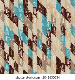 Abstract geometric seamless pattern with colored rectangular segments.