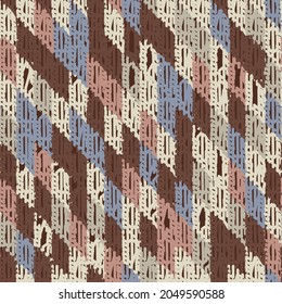Abstract geometric seamless pattern with colored rectangular segments.

