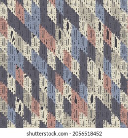 Abstract geometric seamless pattern with colored rectangular segments.