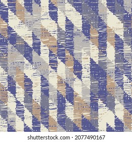 Abstract geometric seamless pattern with colored rectangular segments.
