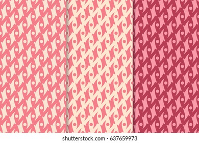Abstract geometric seamless pattern. Colored background. Vector illustration