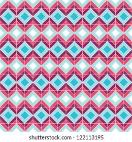 Abstract geometric seamless pattern. Colorful pattern with triangle, line and rhombus