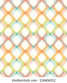 Abstract geometric seamless pattern. Colorful pattern with line and rhombus