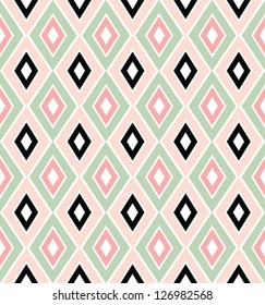 Abstract geometric seamless pattern. Colorful pattern with triangle and lines.