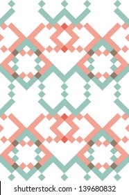 Abstract geometric seamless pattern. Colorful pattern with line and rhombus