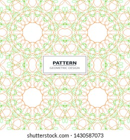 Abstract geometric seamless pattern. Colorful vector background