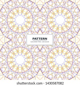 Abstract geometric seamless pattern. Colorful vector background