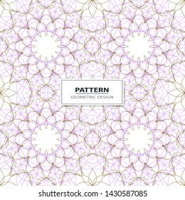 Abstract geometric seamless pattern. Colorful vector background