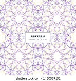 Abstract geometric seamless pattern. Colorful vector background