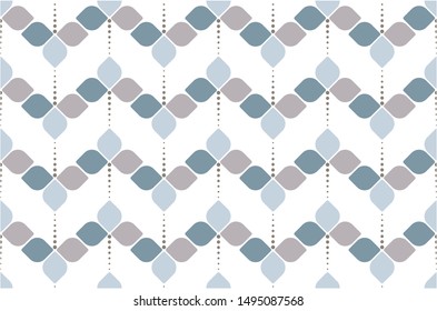 Abstract geometric seamless pattern. Colorful background with unique shapes in vector. Trendy concept design for print, fabric, tile. Eps10