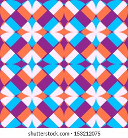 Abstract geometric seamless pattern. Colorful pattern with triangle, line and rhombus