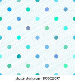 Abstract geometric seamless pattern with colorful circles